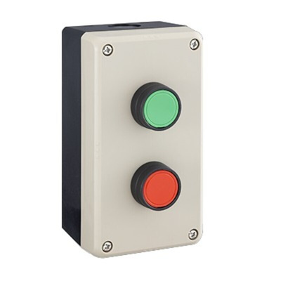 Idec Grey Polycarbonate FB Enclosure - 2 Hole 22mm Diameter