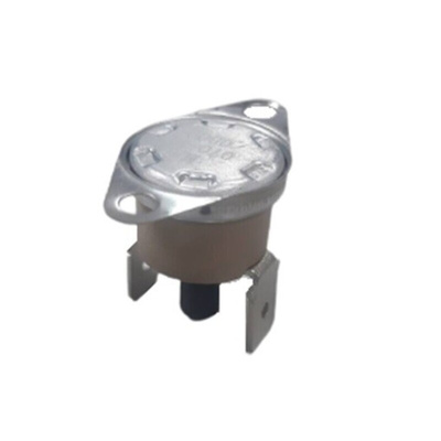 RS PRO Bi-Metallic Thermostat, Opens at 120°C, Closes at -20°C, +180°C Max, NC, Manual Reset, Fixed Mount
