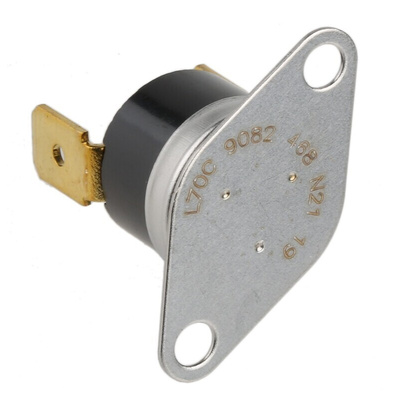 Honeywell Bi-Metallic Thermostat, Opens at +70°C, +150°C Max, NC, Manual Reset, Bracket Mount