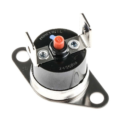 Honeywell Bi-Metallic Thermostat, Opens at +120°C, +150°C Max, NC, Manual Reset
