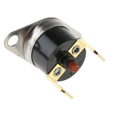 Honeywell Bi-Metallic Thermostat, Opens at +100°C, +150°C Max, NC, Manual Reset, Bracket Mount