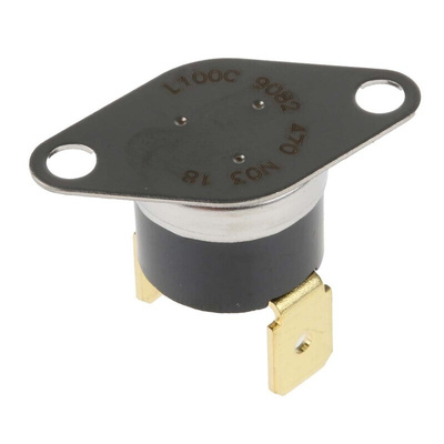Honeywell Bi-Metallic Thermostat, Opens at +100°C, +150°C Max, NC, Manual Reset, Bracket Mount