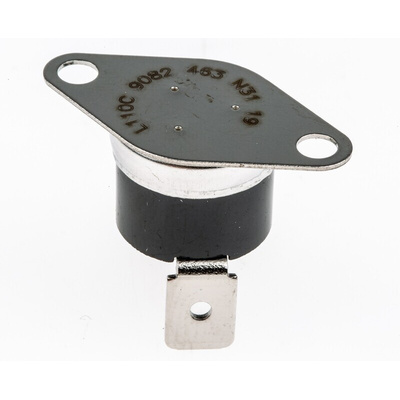 Honeywell Bi-Metallic Thermostat, Opens at +110°C, Closes at 95°C, +150°C Max, NC, Automatic Reset, Bracket Mount