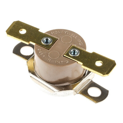 Honeywell Bi-Metallic Thermostat, Opens at +20°C, Closes at +10°C, +186°C Max, NC, Automatic Reset