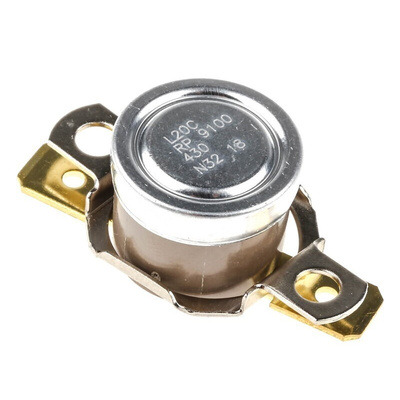 Honeywell Bi-Metallic Thermostat, Opens at +20°C, Closes at +10°C, +186°C Max, NC, Automatic Reset