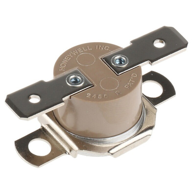 Honeywell Bi-Metallic Thermostat, Opens at +150°C, Closes at +135°C, +186°C Max, NC, Automatic Reset