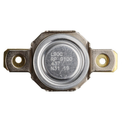 Honeywell Bi-Metallic Thermostat, Opens at +90°C, Closes at +75°C, +186°C Max, NC, Automatic Reset
