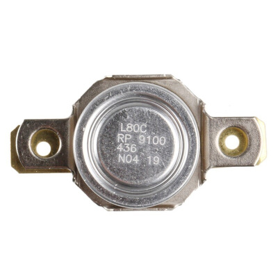 Honeywell Bi-Metallic Thermostat, Opens at +80°C, Closes at +65°C, +186°C Max, NC, Automatic Reset