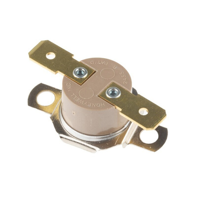 Honeywell Bi-Metallic Thermostat, Opens at +70°C, Closes at +55°C, +186°C Max, NC, Automatic Reset