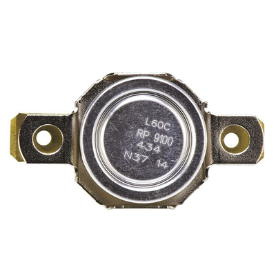 Honeywell Bi-Metallic Thermostat, Opens at +60°C, Closes at +45°C, +186°C Max, NC, Automatic Reset