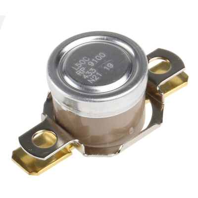Honeywell Bi-Metallic Thermostat, Opens at +50°C, Closes at +35°C, +186°C Max, NC, Automatic Reset