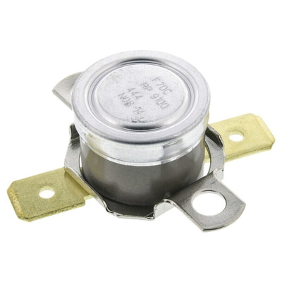 Honeywell Bi-Metallic Thermostat, Opens at +55°C, Closes at +70°C, +186°C Max, NO, Automatic Reset