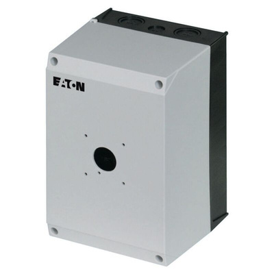 Eaton Black, White Plastic Enclosure - 1 Hole