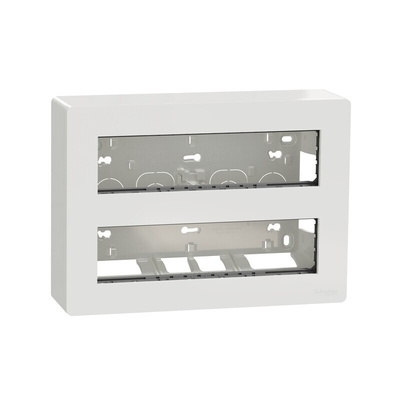 Schneider Electric White ABS New Unica Control Station Enclosure - 10 Hole