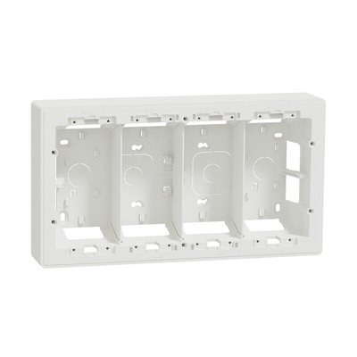 Schneider Electric White ABS New Unica Control Station Enclosure - 4 Hole