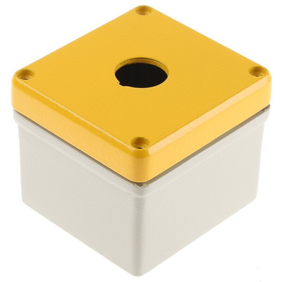 Eaton RAL7032 Aluminium RMQ Titan M22 Enclosure - 1 Hole 22mm Diameter
