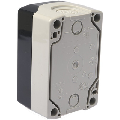 Schneider Electric Grey Plastic XALD Control Station Enclosure - 2 Hole 22mm Diameter