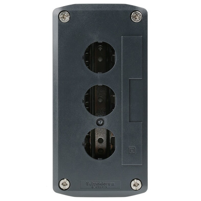 Schneider Electric Grey Plastic Harmony XALD Control Station Enclosure - 3 Hole 22mm Diameter