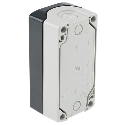 Schneider Electric Grey Plastic Harmony XALD Control Station Enclosure - 3 Hole 22mm Diameter