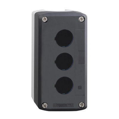 Schneider Electric Grey Plastic Harmony XALD Control Station Enclosure - 3 Hole 22mm Diameter