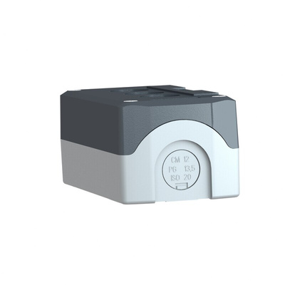 Schneider Electric Grey Plastic Harmony XALD Control Station Enclosure - 3 Hole 22mm Diameter