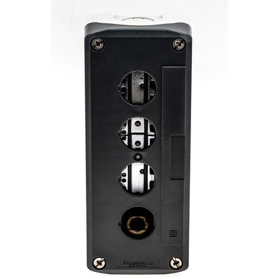 Schneider Electric Grey Plastic Harmony XALD Control Station Enclosure - 4 Hole 22mm Diameter