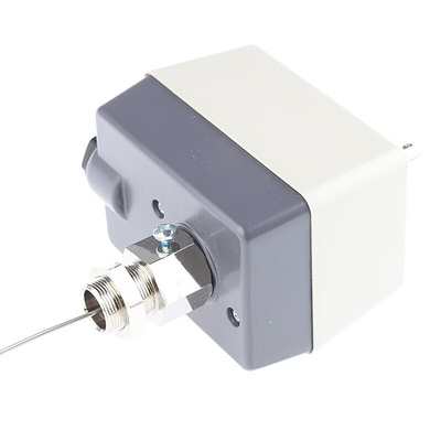 Jumo Capillary Thermostat, +500°C Max, SPST, Manual Reset, Surface Mount