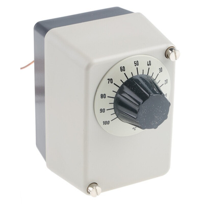 Jumo Capillary Thermostat, +100°C Max, NO/NC, Automatic Reset, Surface Mount