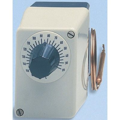 Jumo Capillary Thermostat, +150°C Max, NO/NC, Manual Reset, Surface Mount