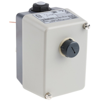 Jumo Capillary Thermostat, +300°C Max, NC, Manual Reset, Surface Mount