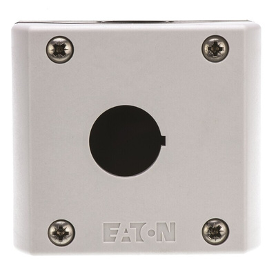 Eaton Grey Plastic M22 Enclosure - 1 Hole 22mm Diameter