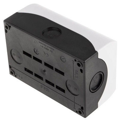 Eaton Grey Plastic M22 Push Button Enclosure - 2 Hole 22mm Diameter