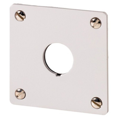 Eaton Brushed Aluminium RMQ Titan M22 Push Button Enclosure - 1 Hole 22mm Diameter