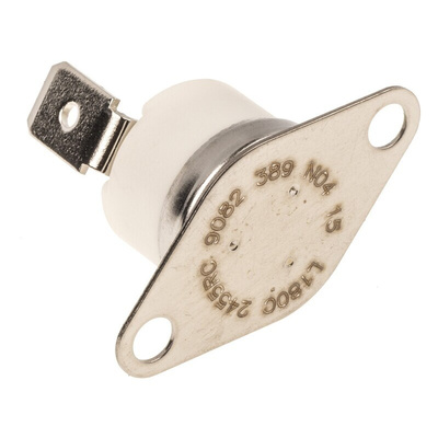 Honeywell Bi-Metallic Thermostat, Opens at +180°C, Closes at 150°C, +260°C Max, SPST NC, Automatic Reset