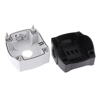 Allen Bradley Grey Plastic 800F Push Button Enclosure - 1 Hole 22mm Diameter
