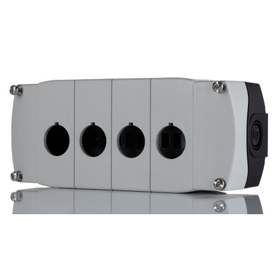 Allen Bradley Grey Plastic 800F Push Button Enclosure - 4 Hole 22mm Diameter