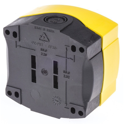 Allen Bradley Yellow Plastic 800F Push Button Enclosure - 1 Hole 22mm Diameter