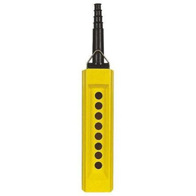Schneider Electric Yellow GRP Harmony XACB Pendant Station Enclosure - 8 Hole 22mm Diameter