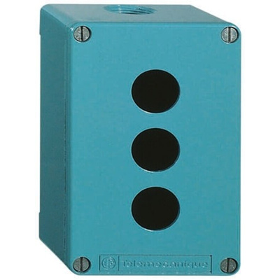 Schneider Electric Grey GRP Harmony XAP Push Button Enclosure - 2 Hole 22mm Diameter