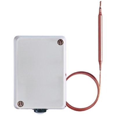 Jumo Capillary Thermostat, +150°C Max, SPST, Manual Reset, Surface Mount