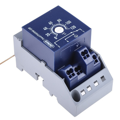 Jumo Capillary Thermostat, +120°C Max, NO/NC, Automatic Reset, Surface Mount