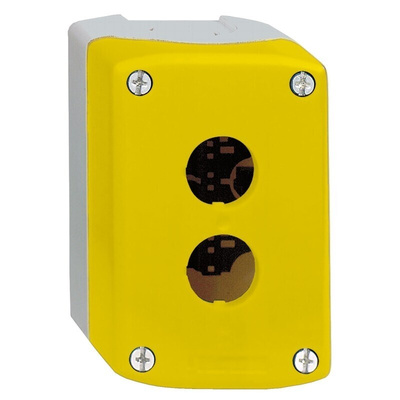 Schneider Electric Yellow Plastic Harmony XALK Push Button Enclosure - 2 Hole 22mm Diameter