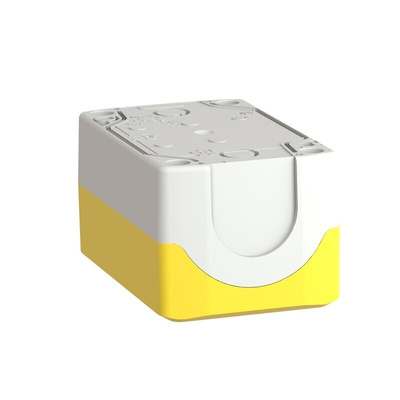 Schneider Electric Yellow Plastic Harmony XALK Push Button Enclosure - 2 Hole 22mm Diameter