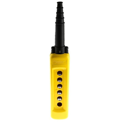 Schneider Electric Yellow Polypropylene Harmony XACA Pendant Station Enclosure - 6 Hole 22mm Diameter