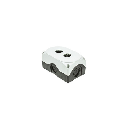 Lovato Grey Plastic Platinum Push Button Enclosure - 2 Hole 22mm Diameter