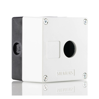 Siemens Grey Plastic SIRIUS ACT Push Button Enclosure - 1 Hole 22mm Diameter
