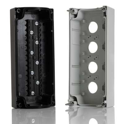 Siemens Grey Plastic SIRIUS ACT Push Button Enclosure - 4 Hole 22mm Diameter