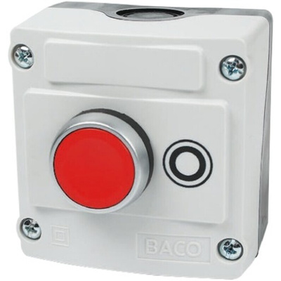 BACO Enclosed Push Button - SPST, IP66