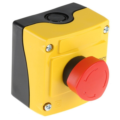 BACO LBX1 Series Twist Release Emergency Stop Push Button, Surface Mount, 1NC, IP66