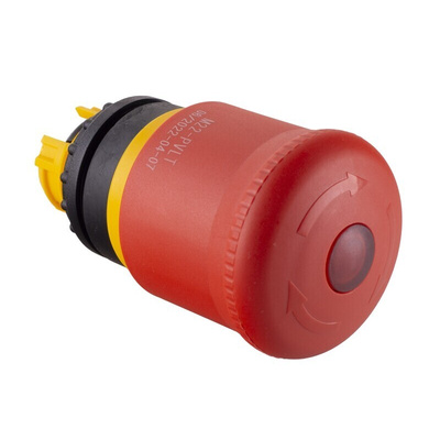 Eaton RMQ Titan Series Twist Release Emergency Stop Push Button, Panel Mount, 22mm Cutout, IP66, IP67, IP69K